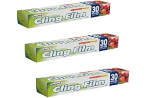 iTrend Sealapack 3 x Eco-Friendly Cling Film Food Seal Wraps – Multipurpose for Kitchen & Fridge – For Storing Food – 30cm x 30m