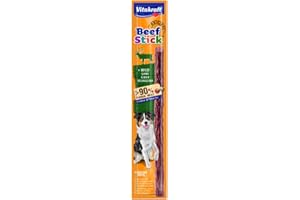VITAKRAFT- Beef Stick, Friandises Pour Chiens, Bâtonnet De Viande De Gibier, Friandises D'Entraînement Pour Chiens, Sans Ajout De Sucre (1X 12G)