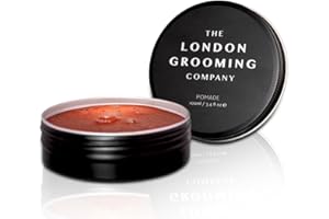 The London Grooming Company Water-Based Hair Pomade For Men | Strong All-Day Hold | High Shine Finish | Easy to Wash Out | 100ml (3.4 Fl Oz)