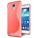 Produktbild Samsung Galaxy S4, S4 LTE Hülle, Conie Mobile Ultra Slim Backcover Schutzhülle TPU Silikon Rückschale Cover in Rot