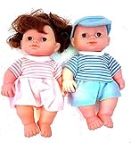 harllyction Beautiful Doll Set for Kids, Little Handsome Boy Beautiful Girl Doll Set for Kids, (Random Color)