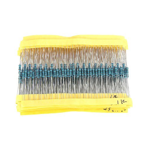 KKmoon 1280pcs 64 Werte 1 Ohm - 10M-Ohm 1/4W Metal Film Widerstände Sortiment Kit Set
