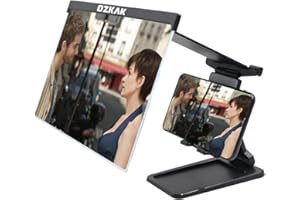 Ozkak Lupa de Pantalla de Teléfono Móvil 12 Pulgadas, Ampliadore Magnificadore de Pantalla Angulo Ajustable per Smartphone