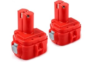 FUNMALL 2Packs PA12 12V 3.6Ah para Makita Batería PA12 1220 1222 1233 1200 1234 1235 1235B 1235F 1235A