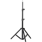 Docooler Universal Projector Stand with Tripod, Extendable Projector Mount, Portable Aluminum Alloy Stand, 1/4 Inch Interface