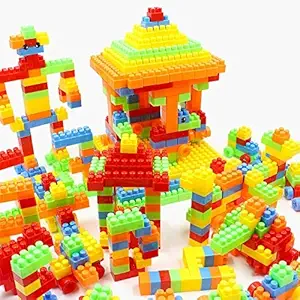 PULSBERY Building Bricks Educational Toys Bricks Toys Sets Building Blocks Game Puzzles Block Set for 3-8 Years Old Kids Boys & Girls,Multi Color,200 Piece,Random Color