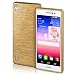 Produktbild MoEx Huawei P7 Hülle Silikon Gold [OneFlow Brushed Back-Cover] TPU Schutzhülle Ultra-Slim Handyhülle für Huawei Ascend P7 Case Dünn Silikonhülle Rückseite Tasche