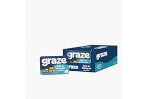 Graze - Salt & Vinegar Snacks - Healthy Snacks Alternative for Crisps, Mixed Nuts & Pretzels -Ideal if you Love Corn, Broad beans and Corn hoops mixed Savoury Vegan Snacks (9x28g)