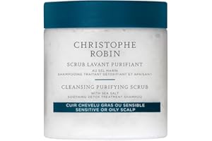 Christophe Robin Cleansing Purifying Scrub with Sea Salt 75ml – Exfoliating Scalp Treatment, Removes Impurities & Detoxifies, Soothes & Refreshes Scalp