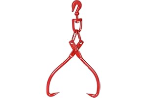 XPOtool Forstzange für Baumstämme bis 508 mm, 1000 kg Zugkraft, Holzzange Hebezange Packzange mit 2 Klemmdornen