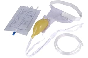 FILFEEL Urin Beutel Urinal Pipe Halter für männliche weibliche Blasenkontrolle u. Inkontinenz mit dem elastischen Bund, lüften und wiederverwendbar(Männlich)