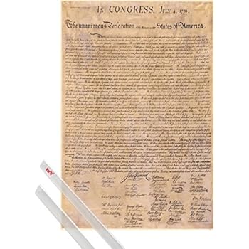 1art1 66998 USA - Die Unabhängigkeitserklärung, 4. Juli 1776 Poster ...