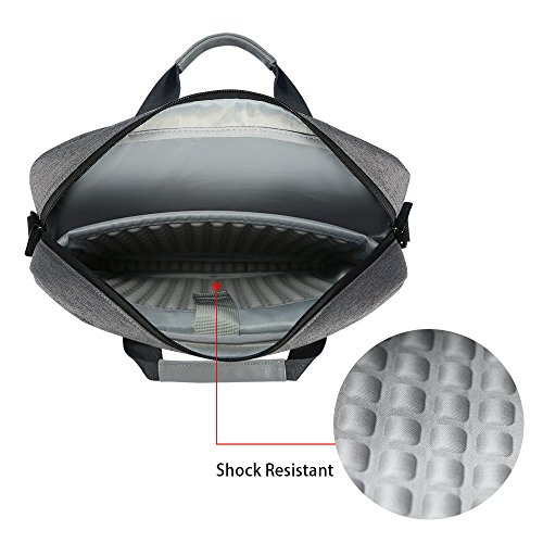 iCozzier Laptoptasche mit Handgriff und Schultergurt sowie Zubeh  rf  chern  multifunktionelle Schutzh  lle f  r Laptop  Botetasche mit Elektronik Zub