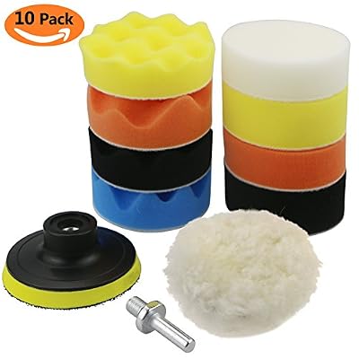 TedGem Polissage Voiture Éponge De Polissage Cirage Pour Voiture Ponçage Polissage, Kit de Polissage Auto Tapis de Polissage/Éponge De Polissage Cirage Pour Voiture Ponçage Polissage