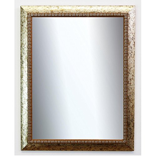 Spiegel Wandspiegel Badspiegel Flurspiegel Garderobenspiegel – Über 200 Größen – Turin Silber 4,0 – Größe des Spiegelglases 70 x 100 – Wunschmaße auf Anfrage – Antik, Barock - 2