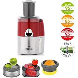 Magimix Juice Expert 3 Extracteur de jus multifonction - Rouge / Chrome
