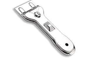 KONAMO Stainless Steel Non Scratch Hob Scraper Used for Floor Cement Ceramic Tile Induction Cooker Surface Glass