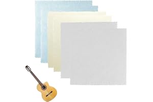 GGUFAY 6 Stück Putztuch Für Querflöte Instrumenten Reinigungstuch 15x18cm Musikinstrument Putztuch Gitarre Reinigungstücher Microfiber Cleaning Cloth Für Gitarre Violine Klavier Saxophon Querflöte