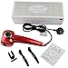 CoFashion Tourmaline Ceramic Miraculous LCD Big Digital Display Automatic Hair Styling Curling Iron Magic Wand Party Club Curler Professional Curl Machine (Red)