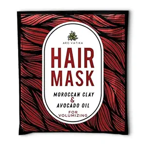 Arotatvika Moroccan Clay and Avocado Oil, 2 Pack of Natural Hair Mask for Volumizing | Made with Shea Butter & Pure Essential Oils for Deep Cleansing | Paraben and Sulphate free (25 ml Each)