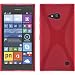Produktbild PhoneNatic Case für Nokia Lumia 730 Hülle Silikon pink X-Style + 2 Schutzfolien