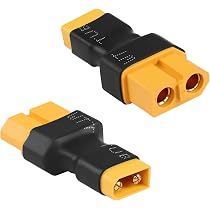 Lyeteung 4 Pezzi XT60 a XT30 Adattatore, XT30 Femmina / Maschio a XT60 Femmina / Maschio Connettori, per Batteria RC LiPo