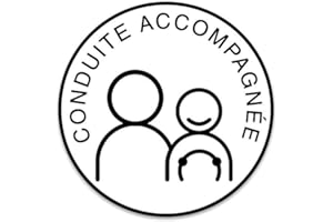 Mygoodprice Sticker Disque Conduite accompagnée Autocollant - E97