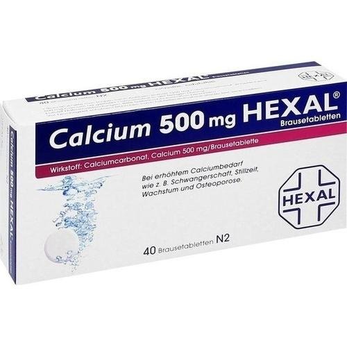 Preisvergleich Produktbild Calcium 500mg HEXAL 40 stk