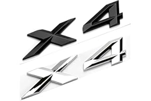 NIBOTT 3D ABS Lettere Cromate Nere For Adesivi For Auto Adatti For BMW X4 F26 G02 2015 2016 2019 2020 2021 2022 Tronco Emblema Logo Distintivo Accessori (Color : Chrome Silver)