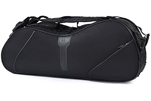 TentHome Professional Badminton Racket Cover Case Waterproof Tennis Racquet Bag Backpack black Large