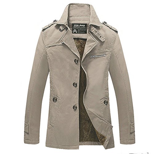 Winmate Men's Boys' Autumn and Winter Coats plus thick velvet Cotton Jackets