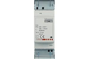 BTicino E49 MyHome_Up Alimentation Modulaire, 0.6A, 2 Modules, 230V et 27V