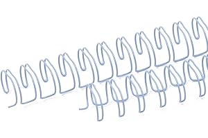 Craftelier - Kit de 2 Espirales de Anillas Dobles para Encuadernar Álbumes, Cuadernos, Agendas o Calendarios | Ideal para Proyectos de Scrapbooking y Manualidades | Ø 1,58 cm (5/8") - Color Azul Bebé