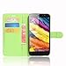Produktbild SMTR Nubia N1 Lite (5.5") Wallet Tasche Hülle - Ledertasche im Bookstyle in Grün - [Ultra Slim][Card Slot][Handyhülle] Flip Wallet Case Etui für Nubia N1 Lite