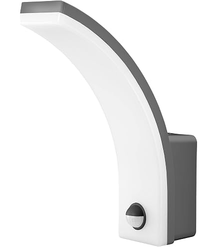 Orno HOWLIT Lampada Da Esterno Con Sensore Di Movimento – LED 1800 Lumen, IP54, IK10, Regolazioni LUX E TIME, Per Giardino E Terrazzo, Colore Bianco