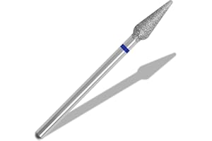 ‎VNJAOI Vnjaoi Diamond Safety Bits Small Tapered Electric Nail Drill File Cuticle Cleaner Tool for Acrylic Nails Rotary Nail Drill Machine Manicure Pedicure Polishing (Medium)