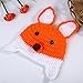 Bei wang Newborn Baby Photography Props Fox Outfit Girl and Boy Handmade Knitted Hat