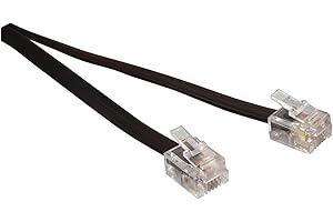 Valueline TEL-0011B Cordon téléphone RJ11 mâle ET RJ11 mâle Noir