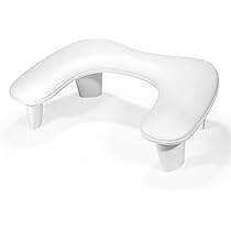 Lionvison Repose Main Ongle: Pu Cuir Coussin Manucure Repose Main Type U Coussin Ongle Repose Main Et Pose Main Manucure Pour Femmes, Filles Et Manucures Pose Main Manucure（Blanc） Blanc