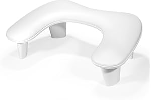 LIONVISON Repose Main Ongle: PU Cuir Coussin Manucure Repose Main Type U Coussin Ongle Repose Main et Pose Main Manucure pour Femmes, Filles et Manucures pose Main Manucure（Blanc）