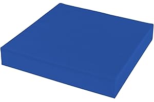 FOAMHAVEN Waterproof Garden Seat Pads – 4cm Thick Cushions for Outdoor & Indoor Chairs, High-Density Foam, Anti-Slip, Washable Cover- Patio, Dining, Sofa & Bench Use (Royal Blue, 40 x 40 cm ( 16" x 16" ))