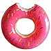 Produktbild Schwimmen Ring Sommer Krapfen Entwurfs Art Schwimmen Ringe 60 ~ 120cm Größe Wasser-Pool-Spaß-Schwimmer-Spielwaren Aufblasbares für Erwachsene und Kinder Aufblasbares Schwimmen-Ring-Strand oder Pool-Schwimmen-Spielzeug (90cm, Pink)