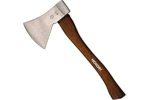 PICARD RUTHE Hachette Hickory 800 g | Hache à Manche en Hickory 38 cm | Hachette Bois bûcheron DIN 5131 B | Hache de Jardinage Robuste | Hachet Durable pour Coupe et ébranchage | Haches de Jardinage