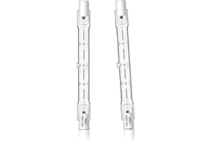 Caldarax 2 Pezzi Lampadina Alogena R7s 118mm 120W Dimmerabile, 230V Lampadine Alogene R7s 1800LM Bianca Caldo 2700K, Lampadina Lineare j118 per Lampade da Pavimento, Luci del Paesaggio