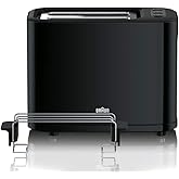 Bosch MyMoment TAT3M124 Kompaktowy Toster, 950 W, Wyjmowana, Składana Nasadka Do Bułek, Z Funkcją Rozmrażania, Centrowanie Chleba, Automatyczne Wyłączanie, Czerwony Matowy