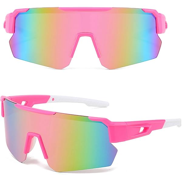 Ricofot Sport Sonnenbrille UV400 - Verfärbende Brille Für Läufer & Radfahrer