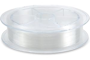 FANTASYON 200 M Fishing Line, 0.26mm Nylon Fishing Wire 2.5 Spool Invisible Monofilament Wire Strong String for Balloon Arch Garland Hanging Crafts Beading