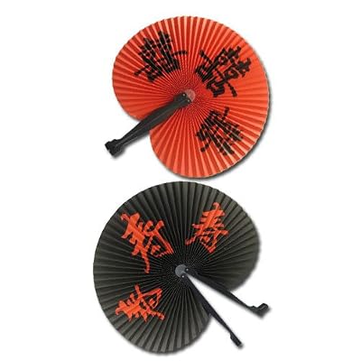 P'tit Clown 62425 Eventail Chinois - Papier/Plastique - 23 cm Ouvert - Multicolore