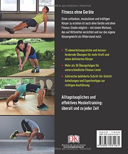 Book's Cover of Krafttraining ohne Geräte: Workouts für Männer