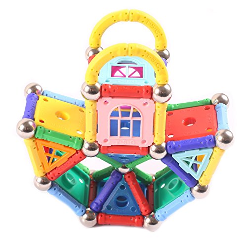 Preisvergleich Produktbild Magnetische Baustein-Magnetspielzeug-Stabgeschenk... Spielzeug für 5+ Jahre alte Kinder (108pcs)